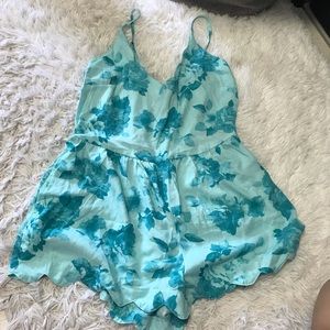 Teal Romper